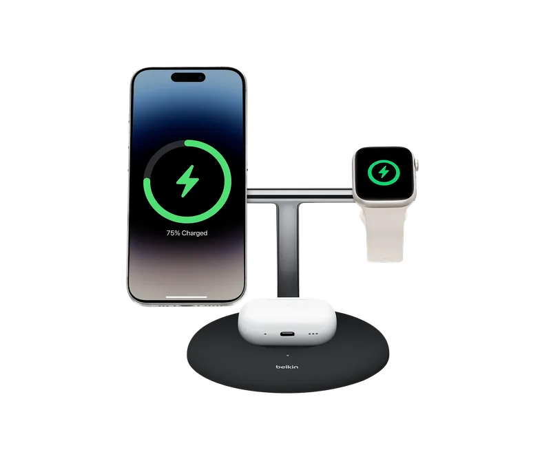BoostCharge Pro 3-in-1 Wireless Charging Stand