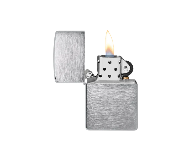 Classic Brushed Chrome Windproof Lighter