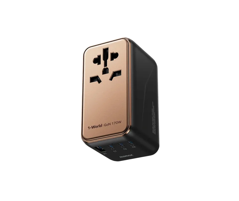 1-World 4-Port Travel GaN Charger 100W