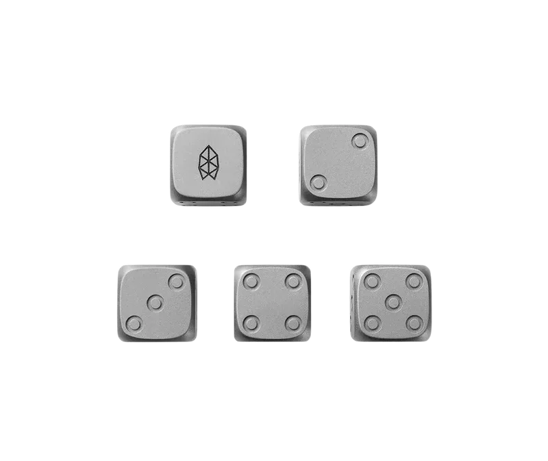 TBJ Titanium Dice Set